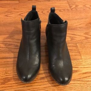 Lucky Brand Basel Leather Flat Bootie